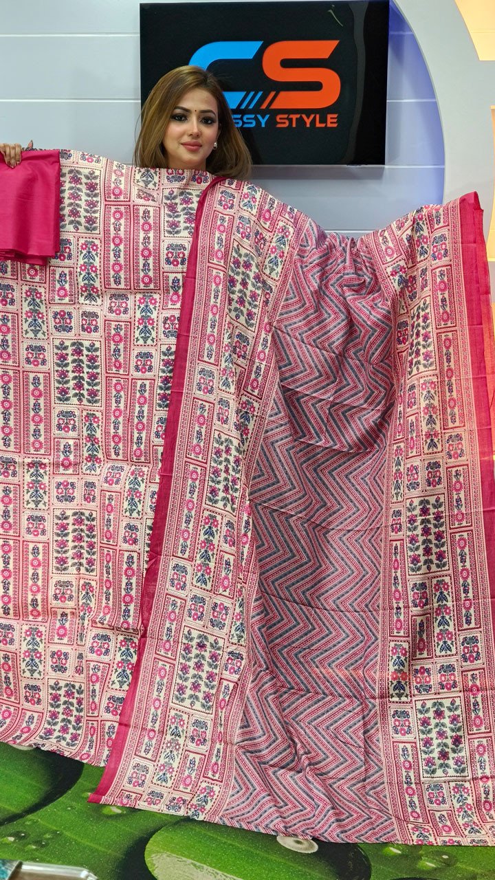 Jaipuri Komol Pure Cotton Three Piece