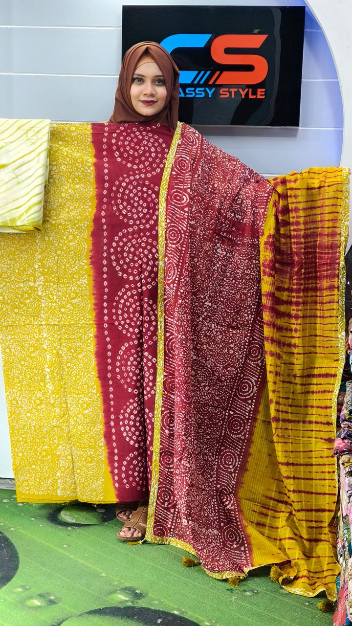 New Batik Premium Cotton Three-Piece Set