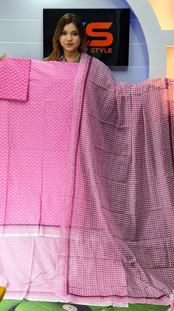 New Exclusive Bin Hameed Lawn Three Piece With Print Salwar