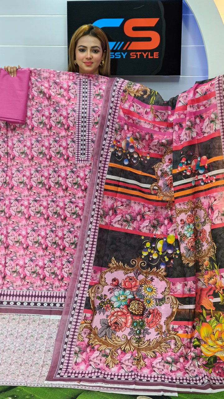 New Premium Zom Zom Lawn Three Piece