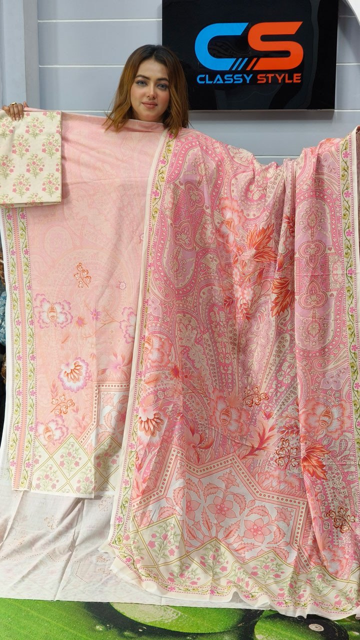 Coco Premium Cotton Lawn Three Piece Set