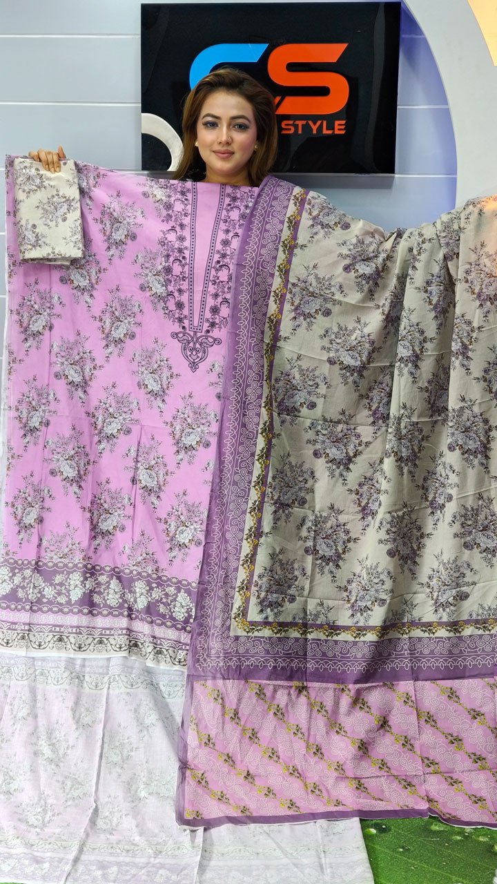 New Exclusive Bin Hameed Lawn Three Piece With Print Salwar